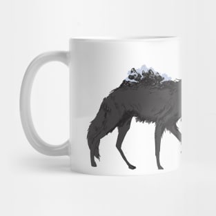 Mountain Range Wolf Mug